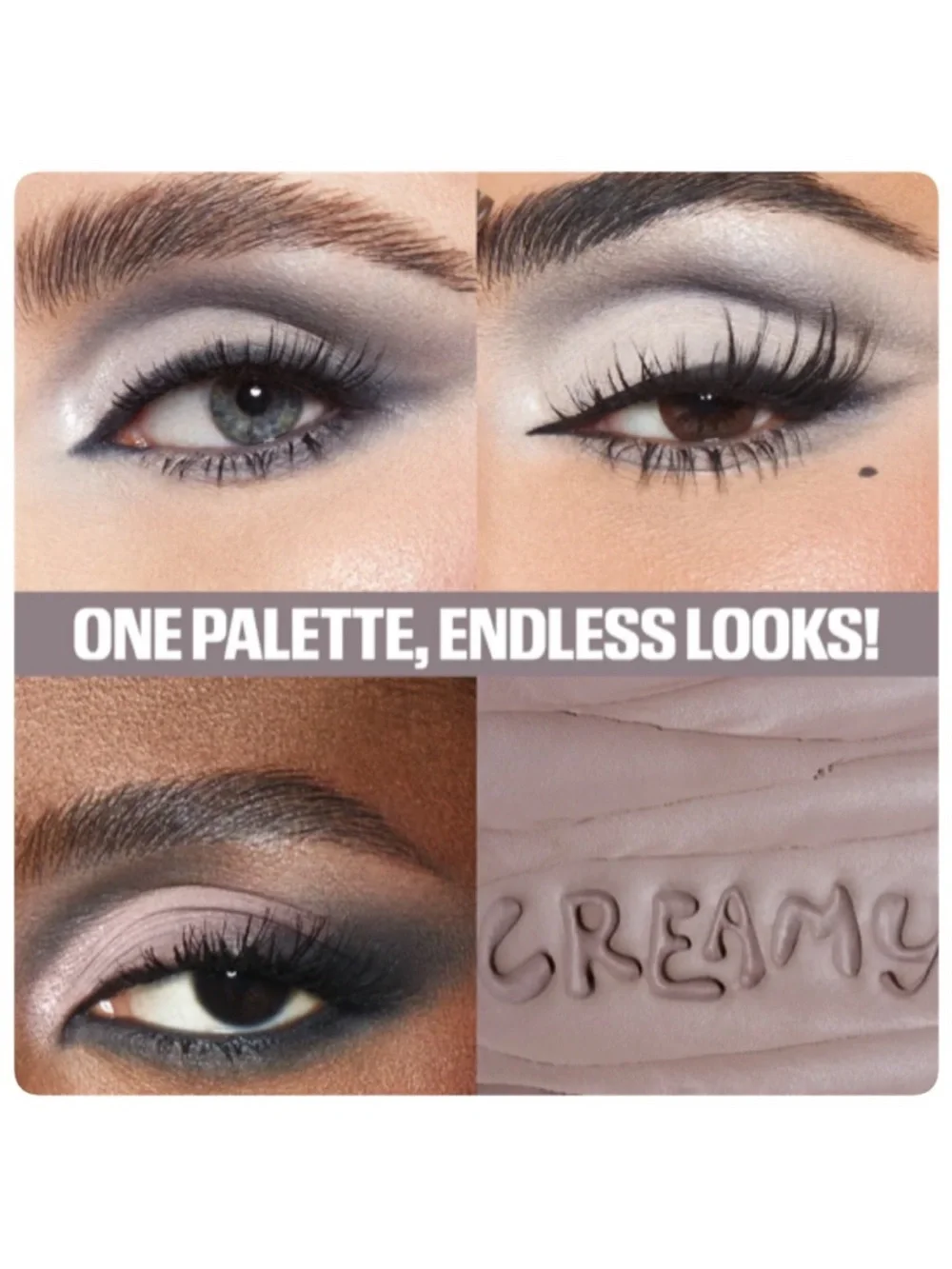 HUDA BEAUTY GREIGE CREAMY OBSESSIONS EYESHADOW PALETTE